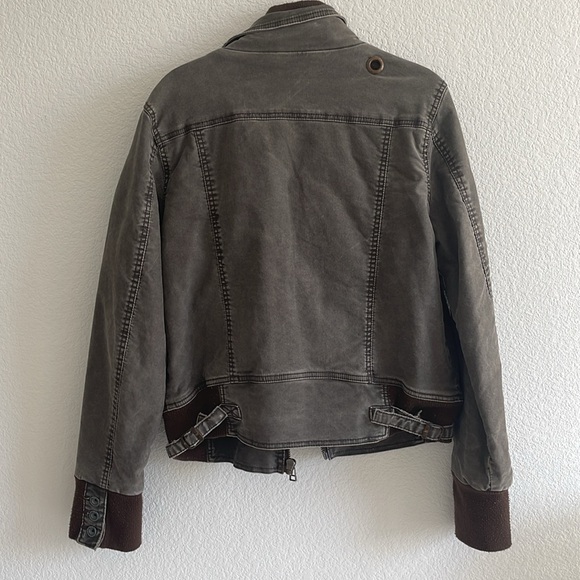 Free People Brown Bomber Jacket - Picture 5 of 5